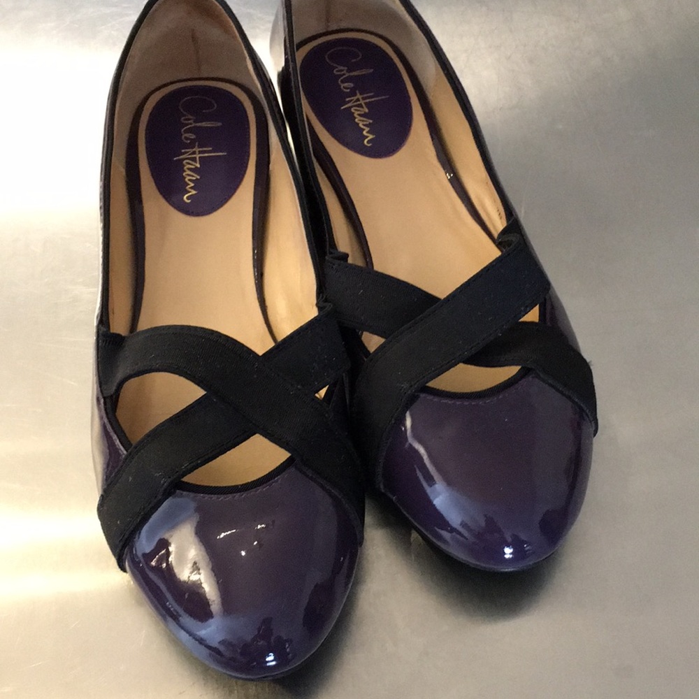 Cole Haan purple ballerina flats